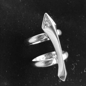 Rebecca Minkoff Metallic Arrow Blades Double Ring